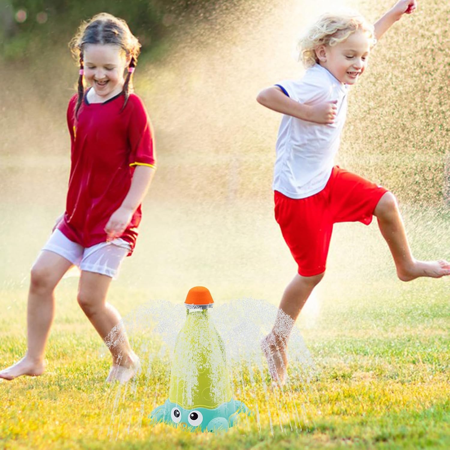 Genérico Children's Sprinkler | Fun Garden Water Spraying Toy - Sprinkler Accessories Games Fun Summer Beach Garden Pool