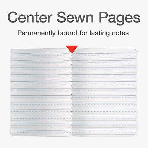 Miniatura 4 de Oxford Cuadernos de composición a rayas primarias, 9-34 x 7-12 pulgadas, práctica de escritura para niños, grados K-2, cubiertas negras, 100 hojas,