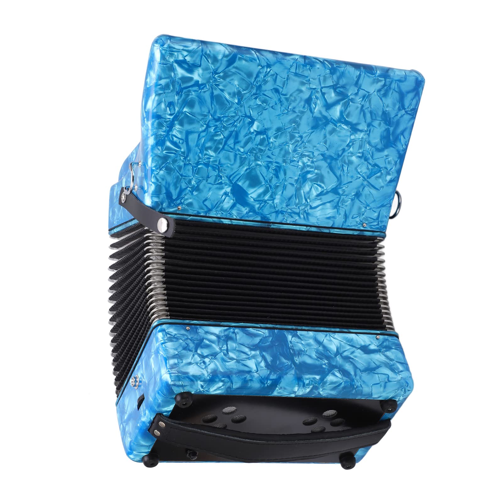 Fisarmoniche, fisarmonica in celluloide Buona qualità del suono Facile da suonare 22 tasti Durevole per principianti(cielo blu)
