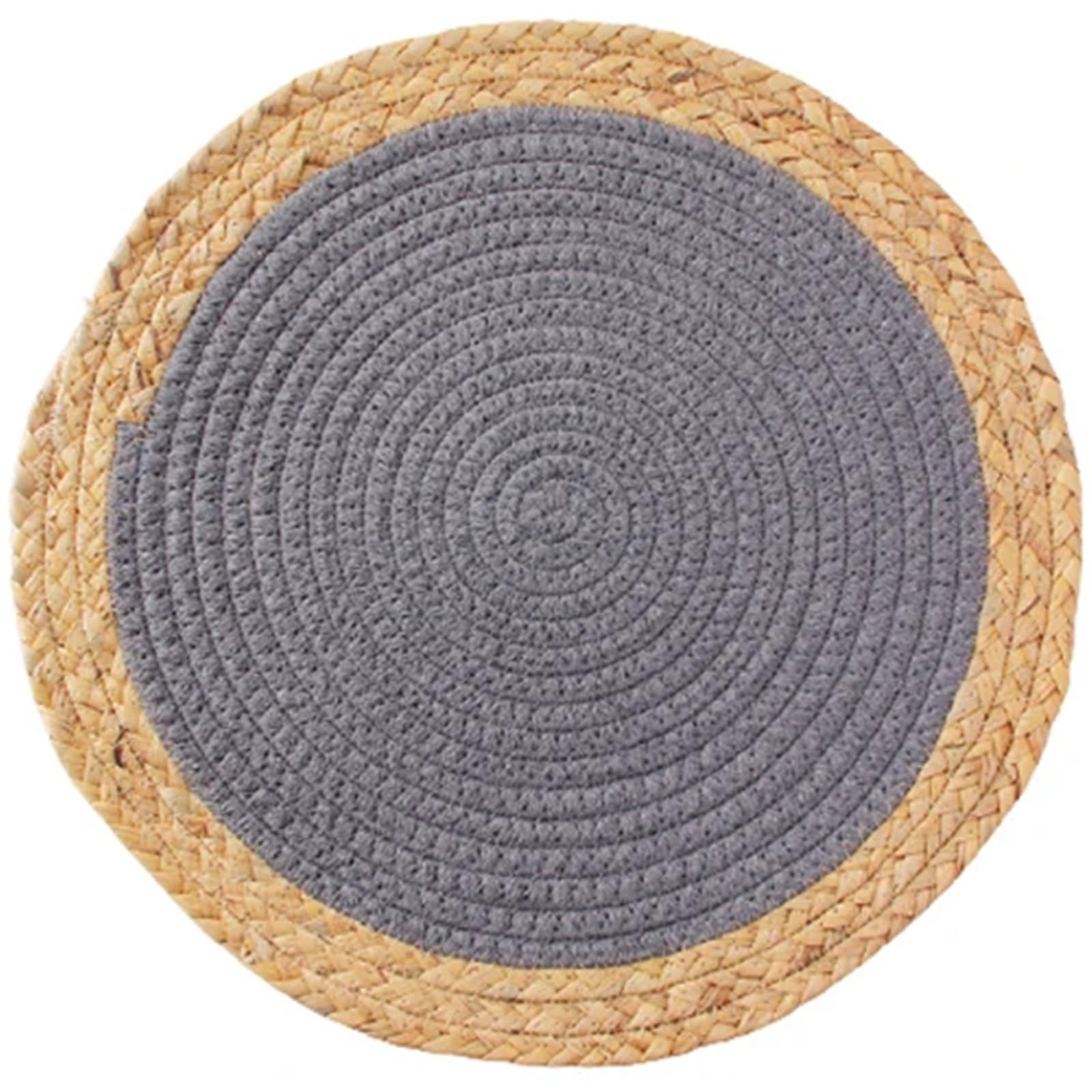 Woven Placemats 20/30/35cm Round Woven Placemats Plate Chargers For Dinner Plates Rattan Wicker Braided Table Mat