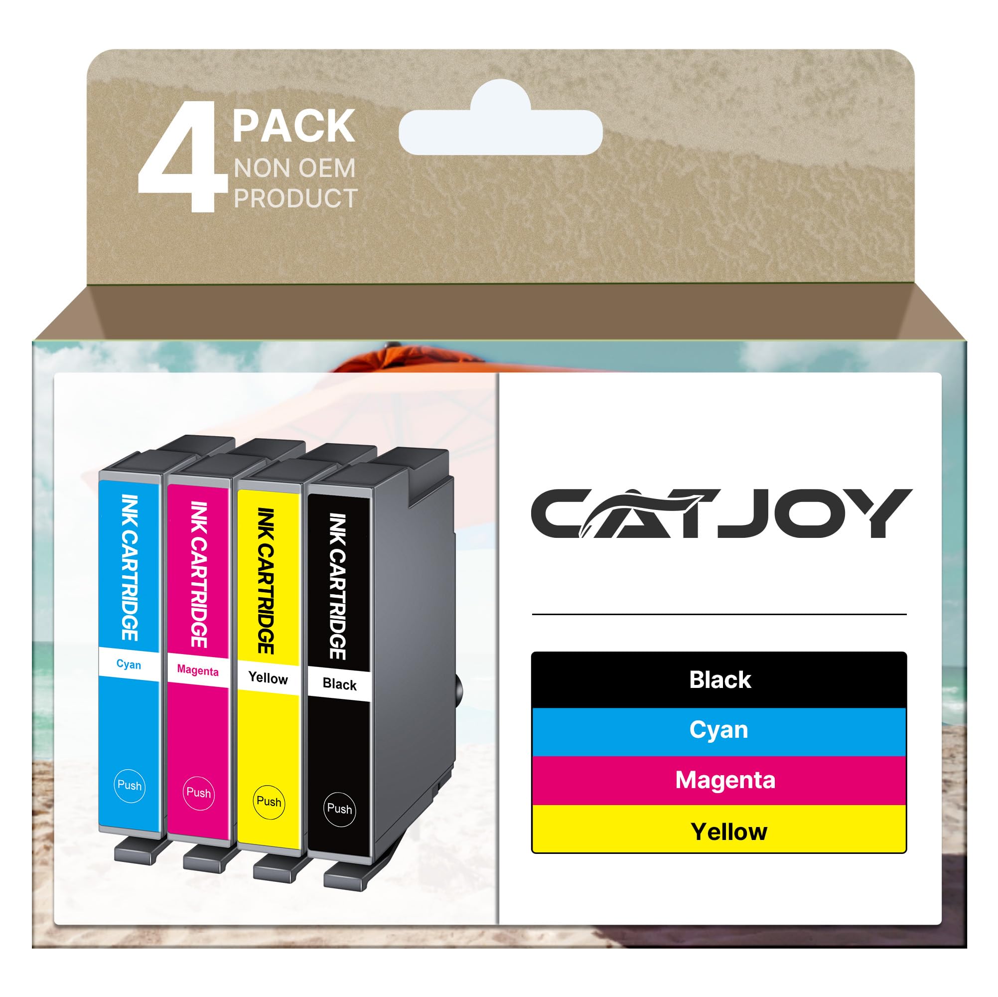 CATJOY Compatible 603 XL Ink Cartridges Multipack for Epson Expression Home XP-3100 XP-4100 XP-2100 XP-2105 XP-3105 Workforce WF-2810 WF-2830 WF-2835 (Black Cyan Magenta Yellow，4-Pack)