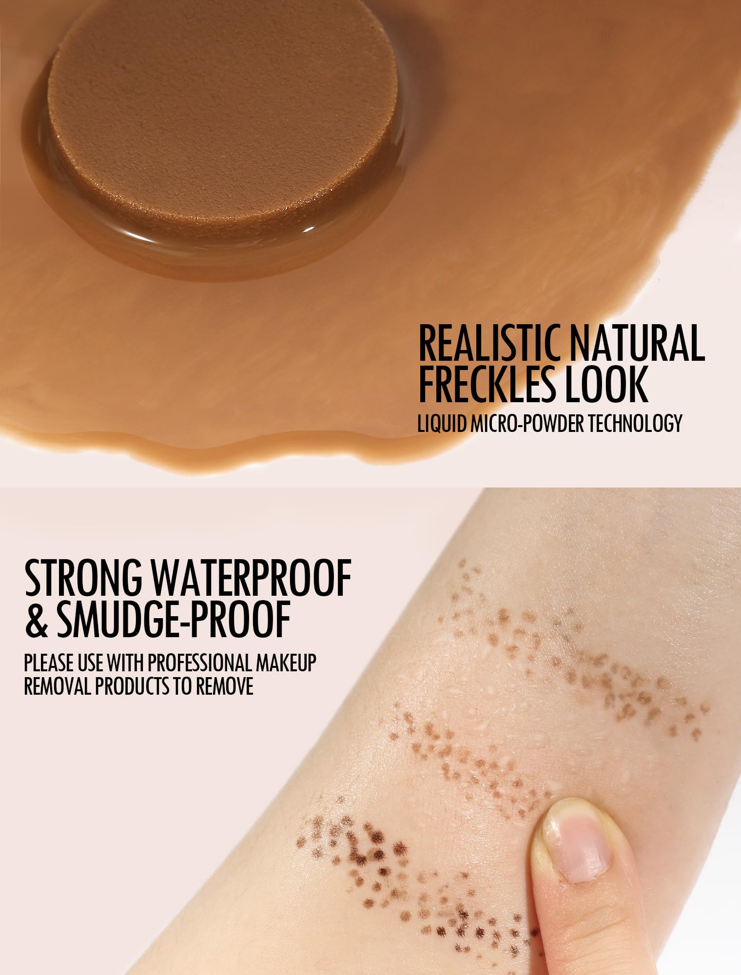 Anglicolor Lentiggini Finte,Freckle Maker,Timbro per lentiggini,lunga durata, impermeabile,a prova di sbavature,facile trucco naturale baciato dal sole, adatto a tutti i tipi di pelle (#02 Medium)