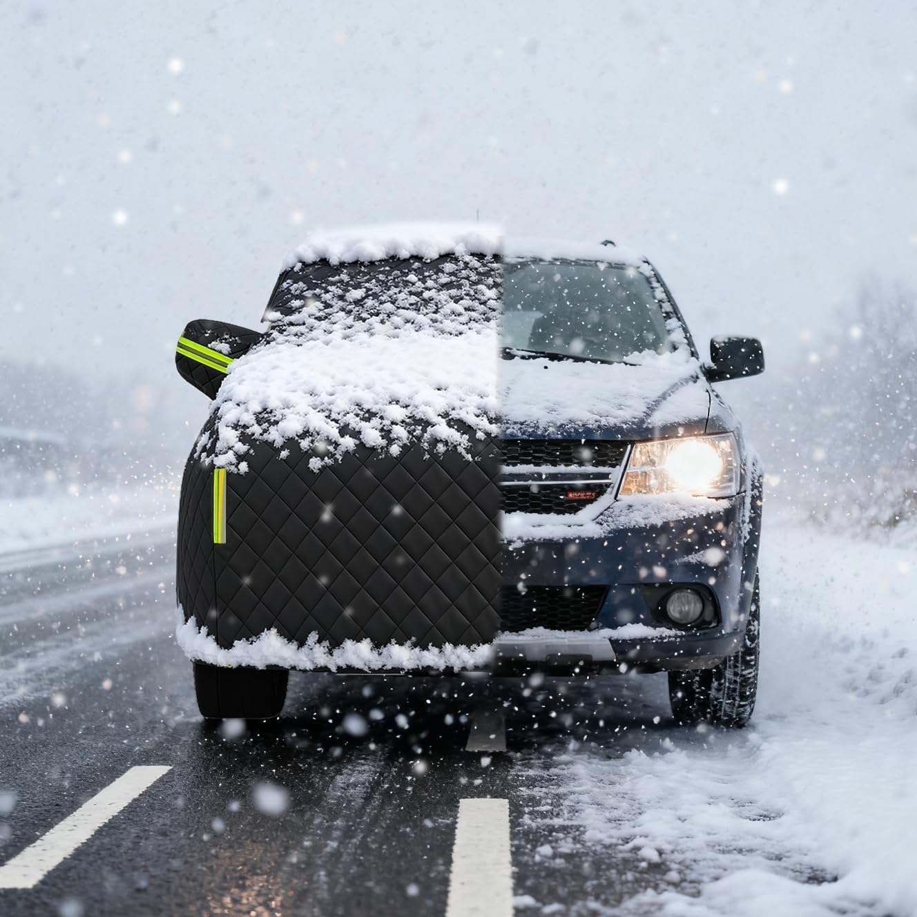 Hail Proof Car Cover Custom fit for Ford Maverick 2021-2026 Car Cover for Hail Protection Rain Sun Dust All Weather Protection with Zipper & Reflective Safety Strips