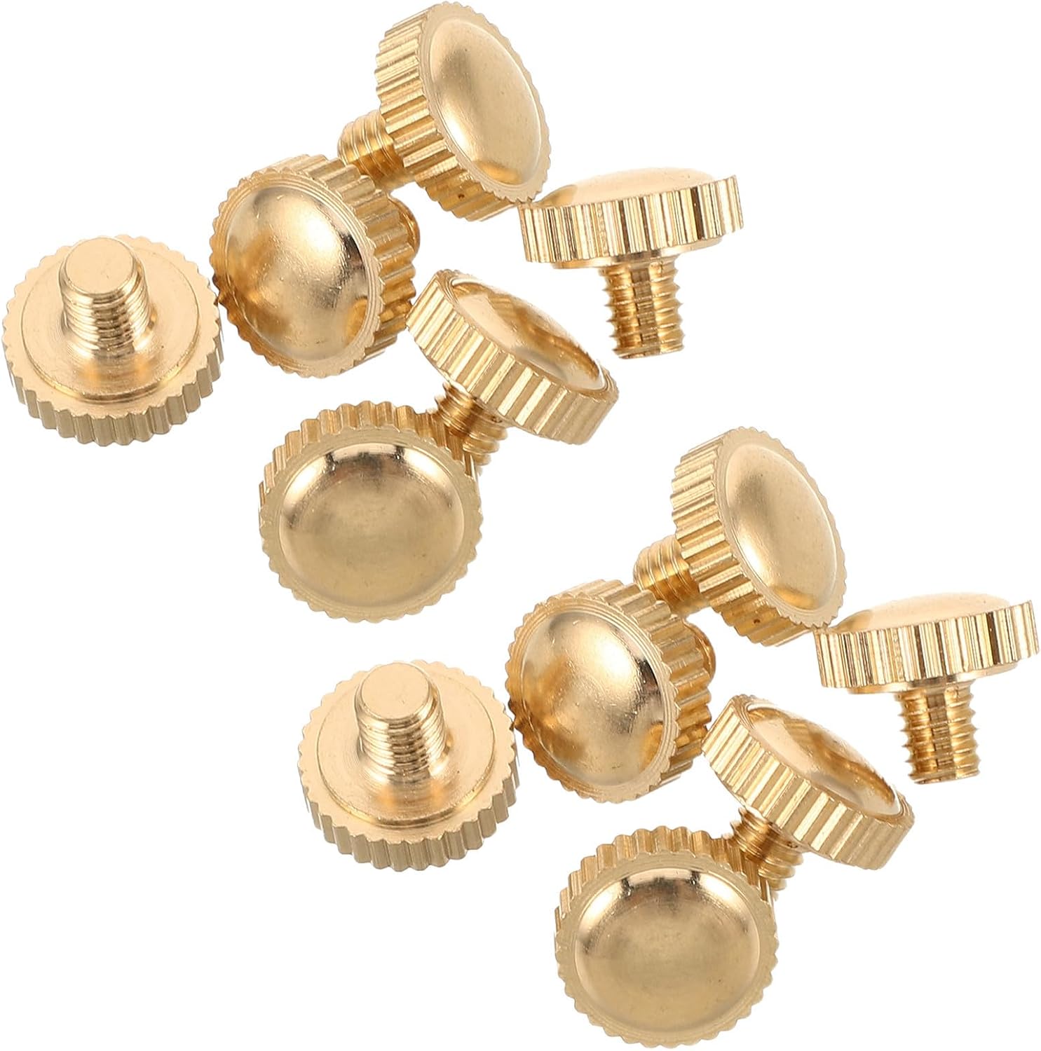 SUPVOX 12pcs Brass Alto Saxophone Lyre Mount Screw with Golden Lacquer Finish, Firm Attachment and Universal Fit for Clarinet and Band Instrument Lyres, for Music Classroom