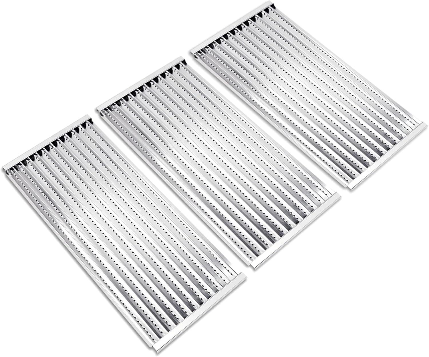 Criditpid Grill Emitter Plate & Grid Kit for Charbroil Tru-Infrared 463241314 463268008 463241313 463241013 463243812 463257010, 3-Pack Stainless Steel Cooking Grates.