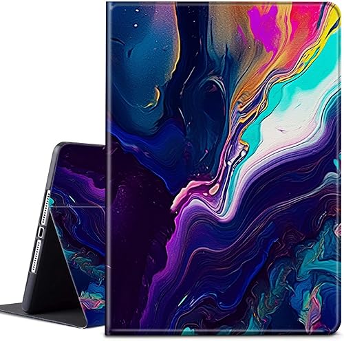Vista 26 de Funda para iPad de 9ª generación, para iPad de 8ª y 7ª generación de 10.2 pulgadas 2021/2020/2019 Funda protectora ligera con función de encendido