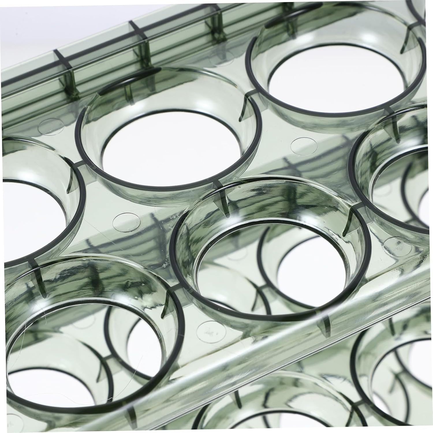 Angoily Slide Type Egg Storage Container Multi-grid Egg Holder for Kitchen Fresh Egg Storage