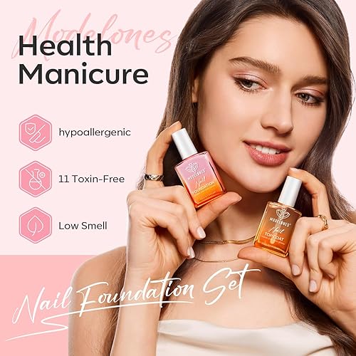 Miniatura 9 de modelones Fortalecedor de uñas de gel transparente, esmalte de uñas para cutículas, lápiz de aceite rosa para reparación de uñas dañadas, kit de