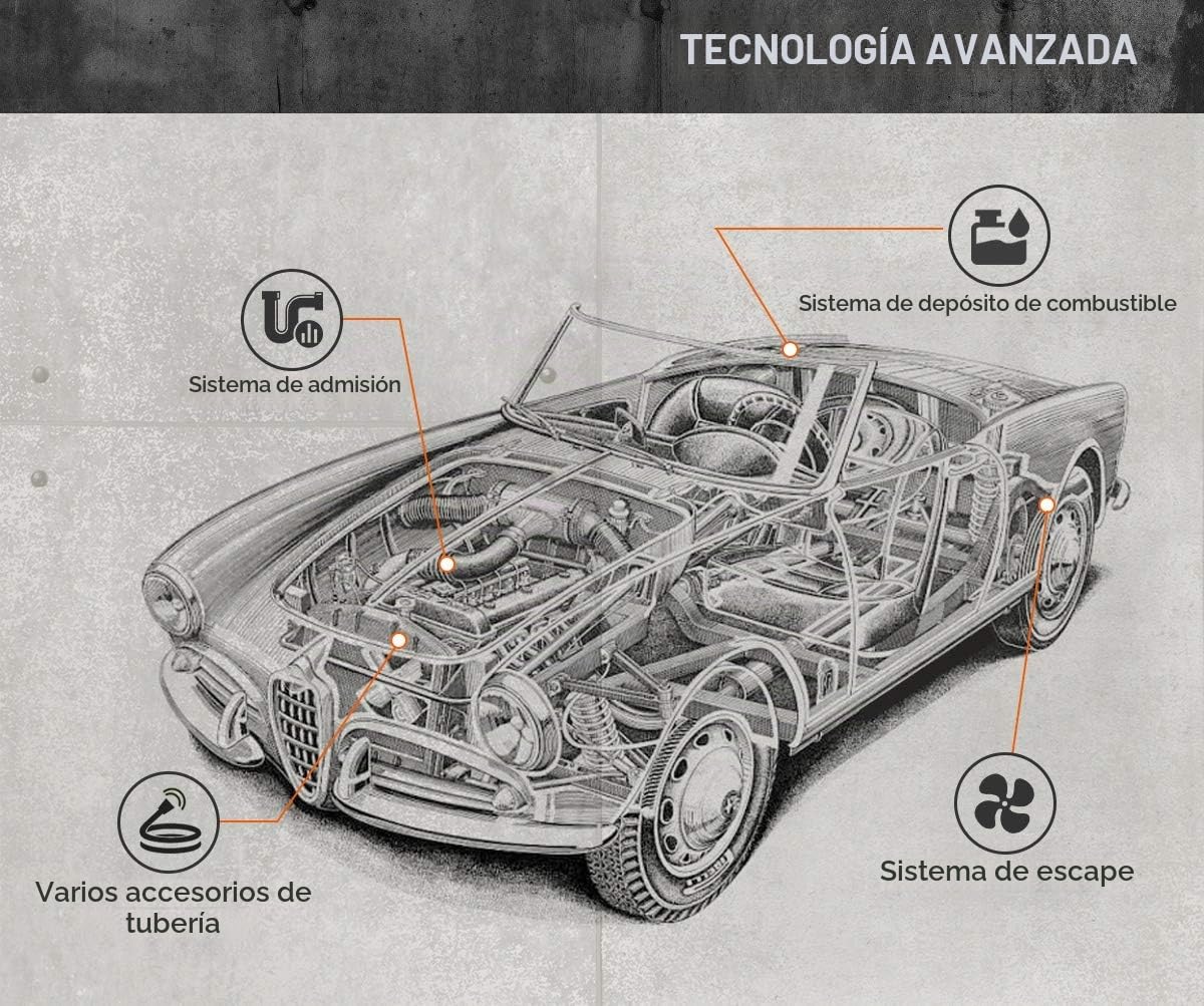 Detector de fugas de humo SDT 203 EVAP, comprobador de detección de fugas de vacío, máquina de humo automotriz, comprobador de humo EVAP con manómetro, medidor de flujo ajustable para vehículos de 12V