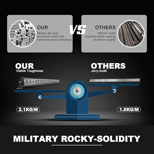 Miniatura 8 de DOT 5D - Barra de luz LED de 52 pulgadas, 300 W, 2 módulos de cubo LED de 4 pulgadas con kit de cableado para Polaris Ranger Pioneer Can Am X3