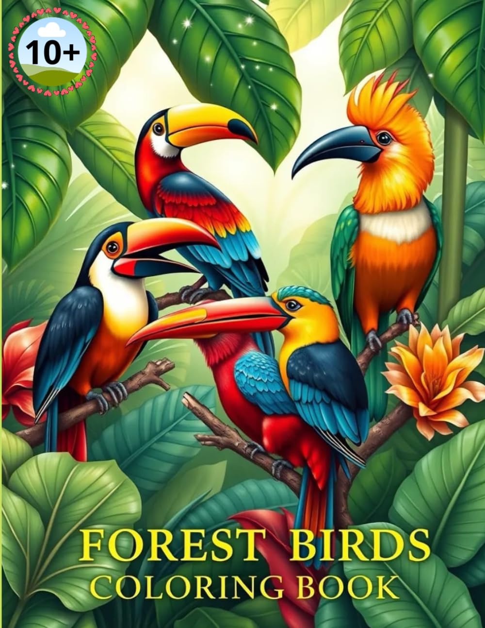 FOREST BIRD COLORING BOOK: Coloring Adventures in the Heart of the Forest (BIRD IN FOREST)