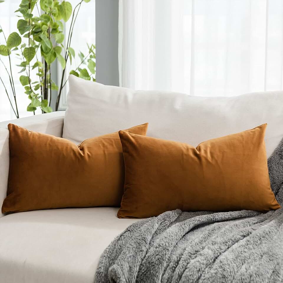 burnt orange pillows