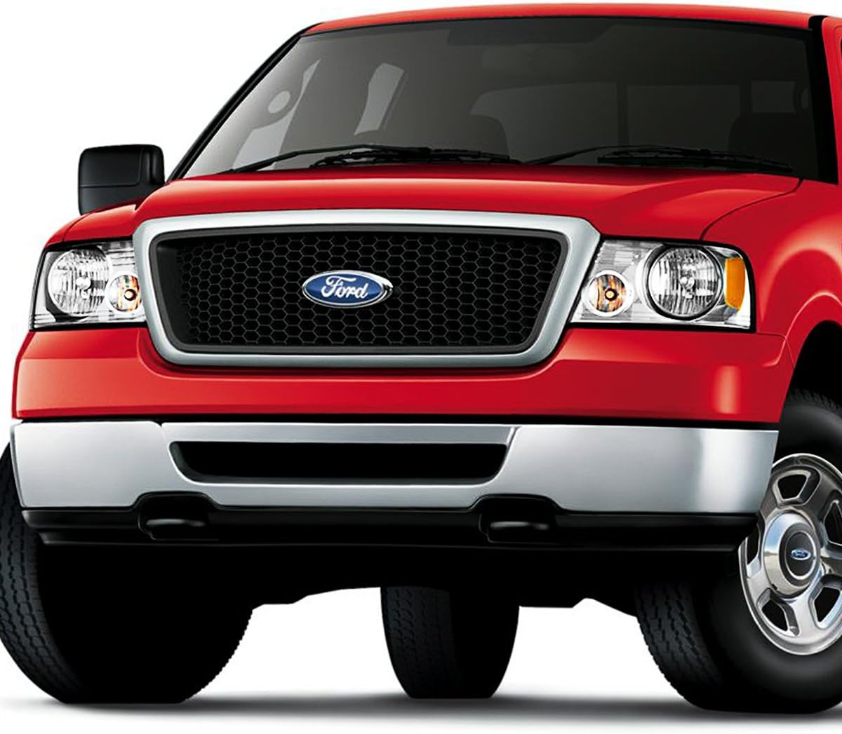 DNA MOTORING HL-OH-F1504-CH-AM Chrome Amber Headlights Replacement Compatible with 04-08 F150/06-08 Mark LT