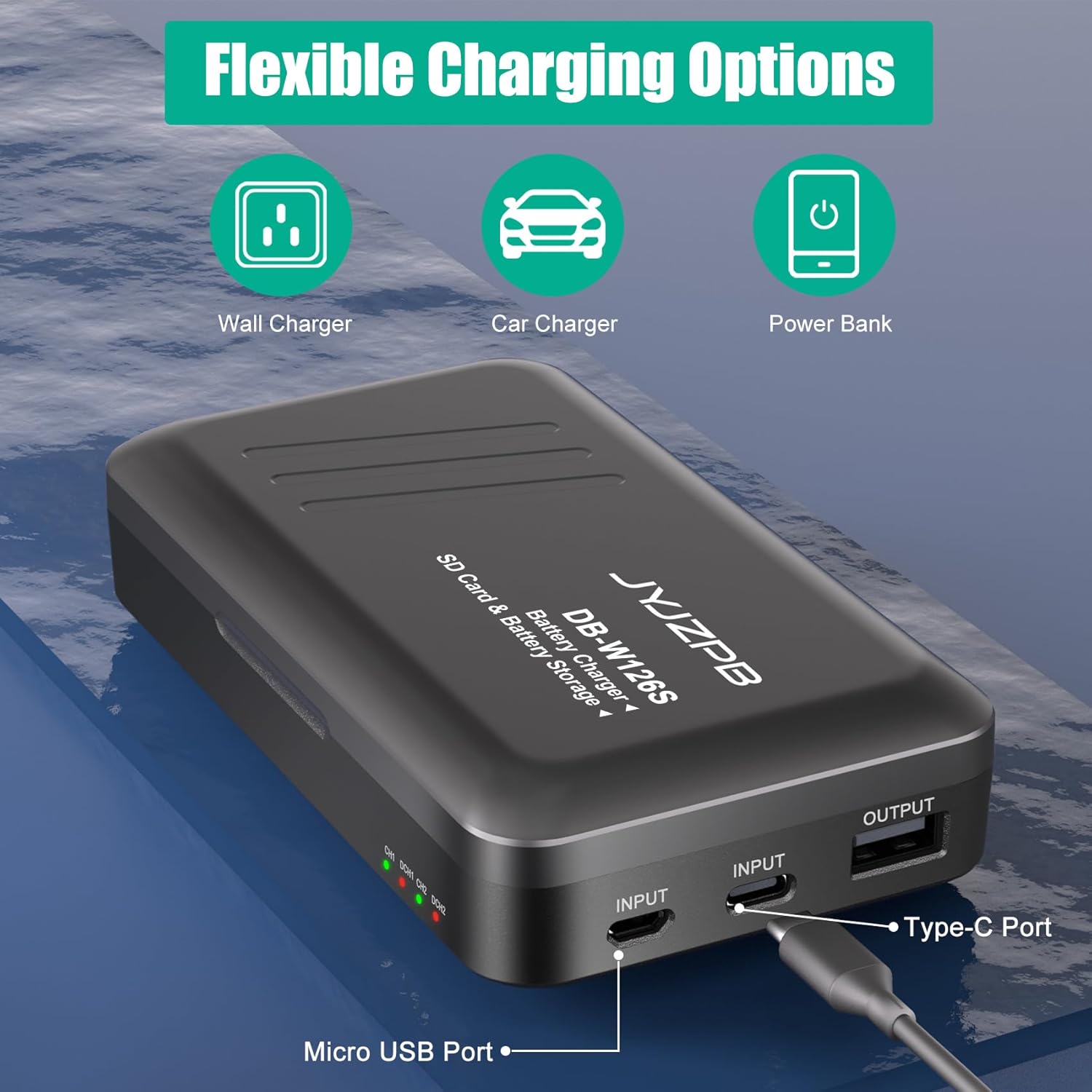 JYJZPB NP-W126S Batteries, 2 Pack X100VI XT30ii Batteries Compatible for Fujifilm XM5, XT3 XT2 XT1 A10 XA7 A5 A3 A2 A1 XT20 XT10 XT30 XT100 XT200 Fuji Cameras, with NP-W126 Battery Charger - Image 7