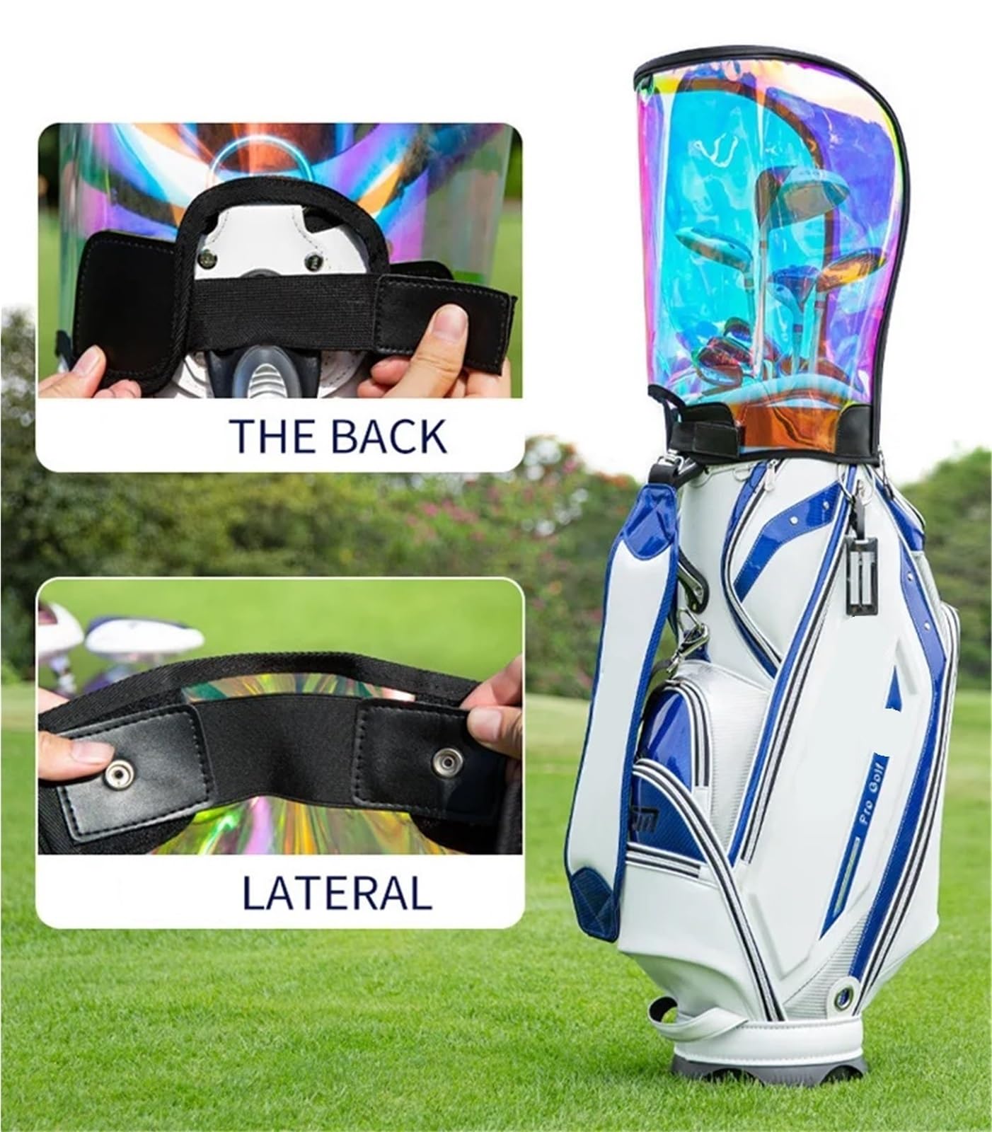 Funda para Bolsa De Golf Bolsa de Soporte Golf Sombrero Impermeable Cubierta multifunción