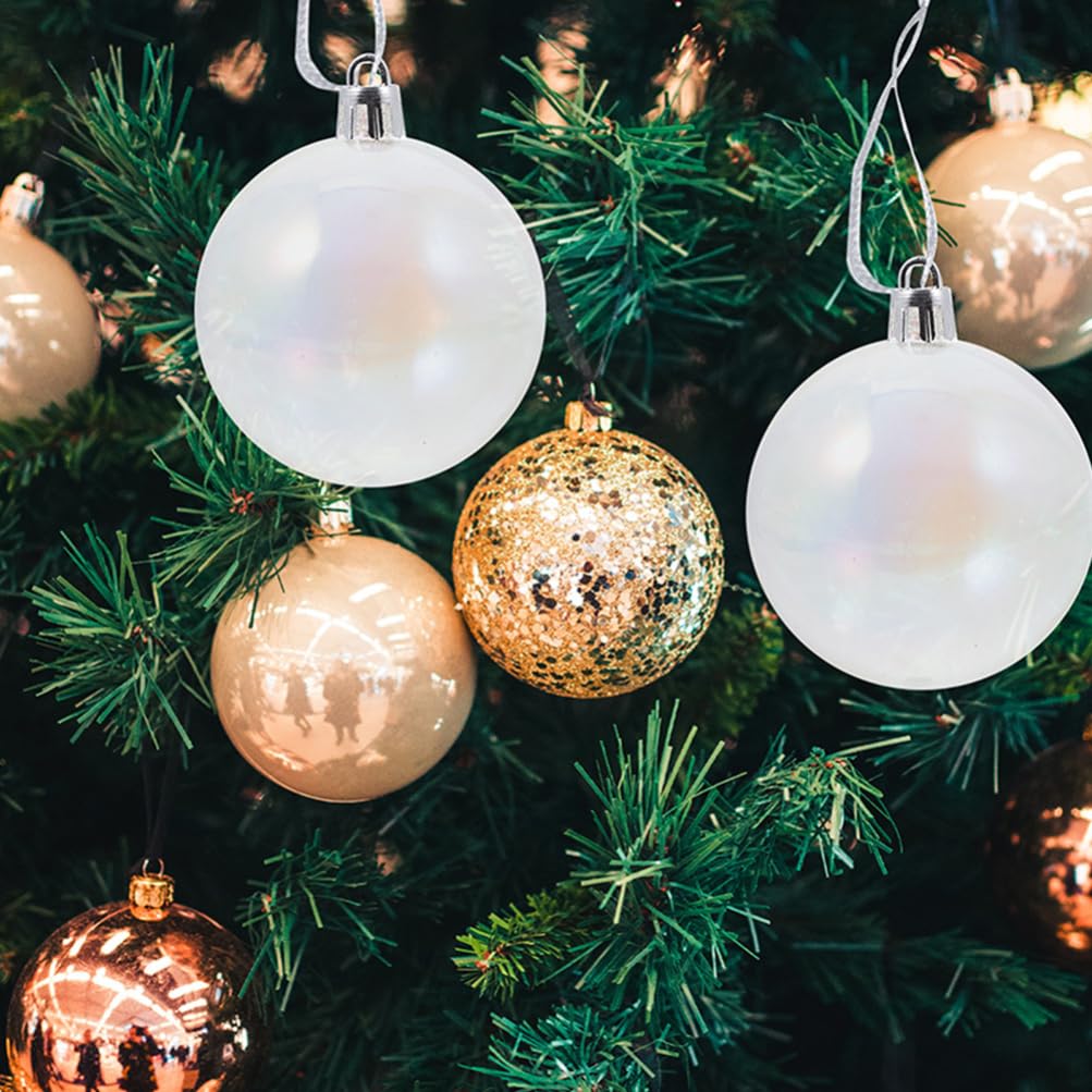 MAGICLULU 24pezzi Palline di Natale Decorative Infrangibili Palle di Plastica Leggera per Albero di Natale Stufa Porta Finestra Feste e Progetti Fai da Te