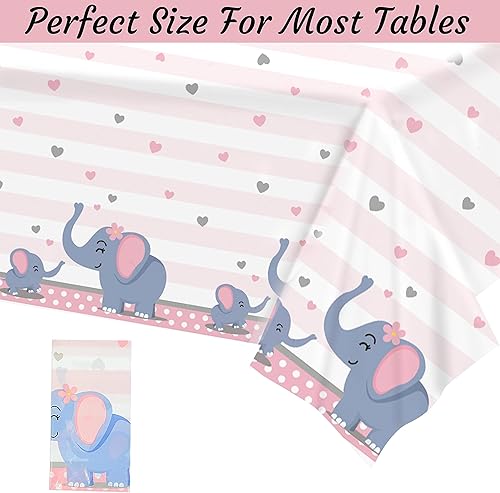 Miniatura 4 de 201 piezas de decoración de baby shower de elefante azul para niños, suministros de fiesta de cumpleaños para bebé, mantel, platos de papel,