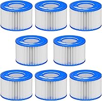 Vista 8 de Filtro de repuesto tipo para bañera de hidromasaje compatible con Lay-Z-Spa, Coleman SaluSpa 90352E 58323, bañera de hidromasaje inflable, filtro