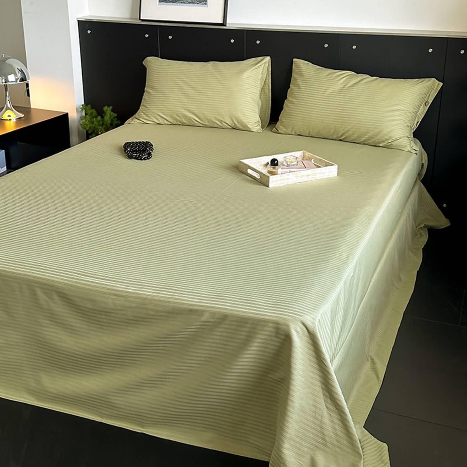 Drap housse rembourré 200x230 cm vert olive pour sublimer votre chambre au fil des saisons
