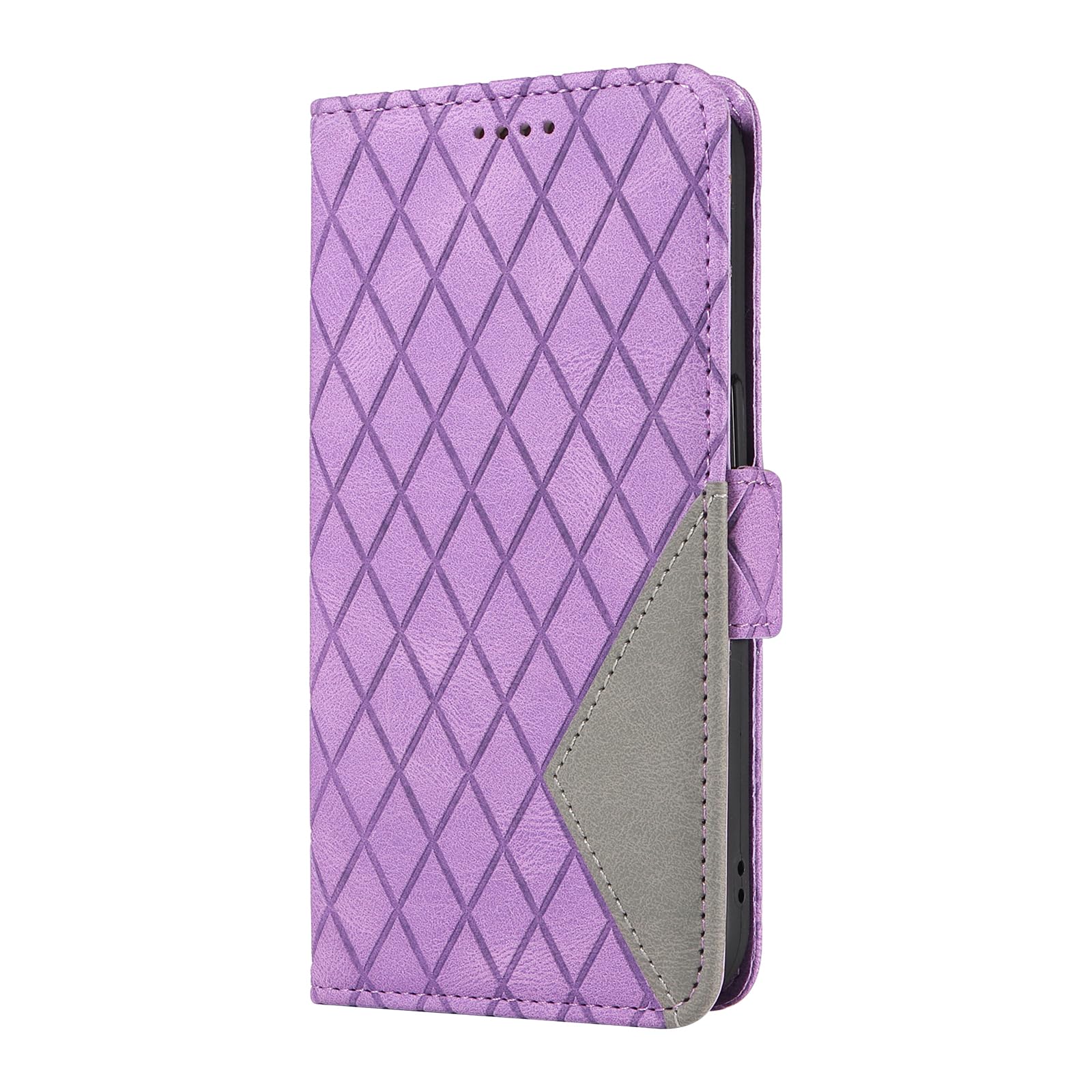 Custodia per Huawei Honor 20, in pelle PU, con motivo loto e chiusura magnetica, custodia morbida in TPU antiurto e sottile, con supporto per carte di credito, colore: viola chiaro