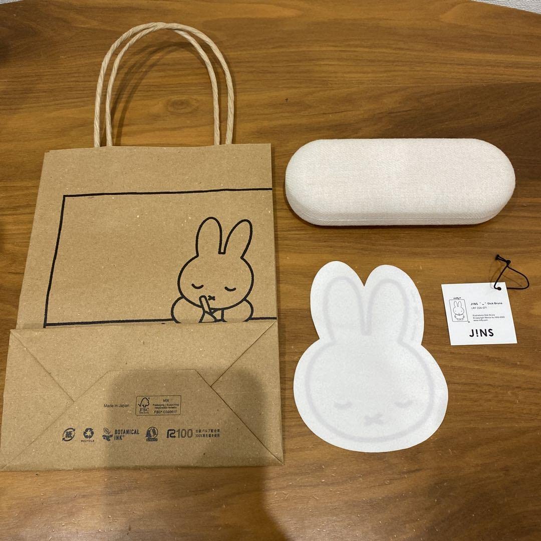Amazon.co.jp: JINS ミッフィーコラボ メガネケース メガネ拭き ジンズ