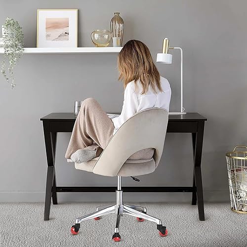 Miniatura 7 de Ruedas de repuesto para silla de oficina, ruedas de goma de 2 pulgadas para alfombras de piso de madera, juego de 5, ruedas resistentes para sillas