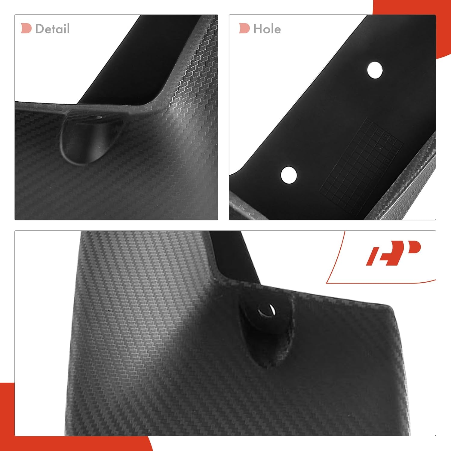 A-Premium Set of 4PCS Mud Flaps Splash Guards Mudguards Mudflaps with Hardware Accessories Compatible with BMW i3, 2014-2020, Hatchback Only, 4-Door, Front and Rear (Driver & Passenger Sides)