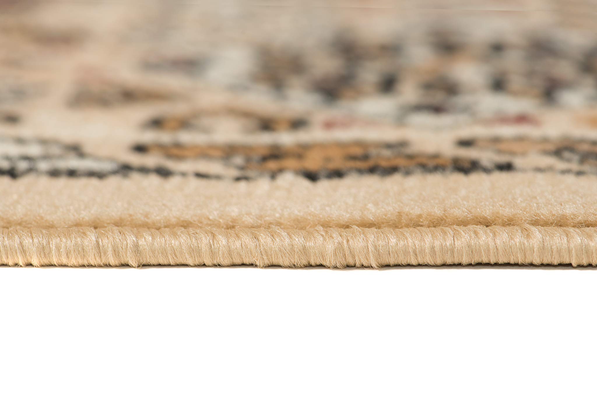 Tappeto Orientale Salotto Pelo Corto - Beige 160x230 Cm, Morbido E Moderno