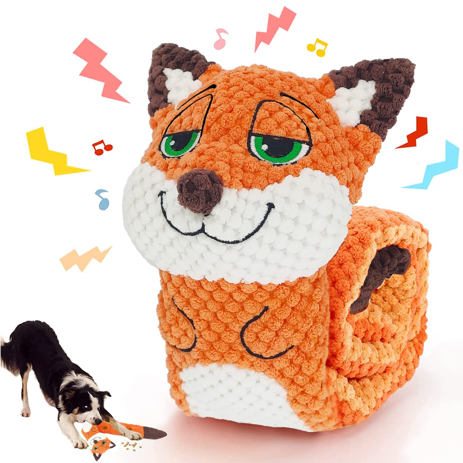 pet Toys Squeak Dog Toys Stress Release for Boredom, Interactive Dog Puzzle Toys IQ Training, Dog Snuffle Toys Foraging and Slow Feeder for Small Medium and Large Dogs