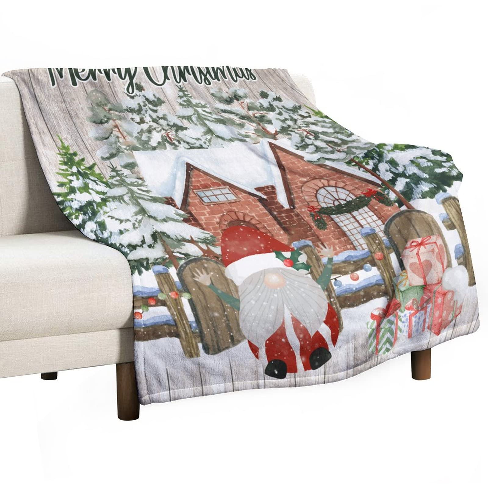 Couverture flanelle 130x150 cm douce pour canapé enfant et adulte avec impression 3D