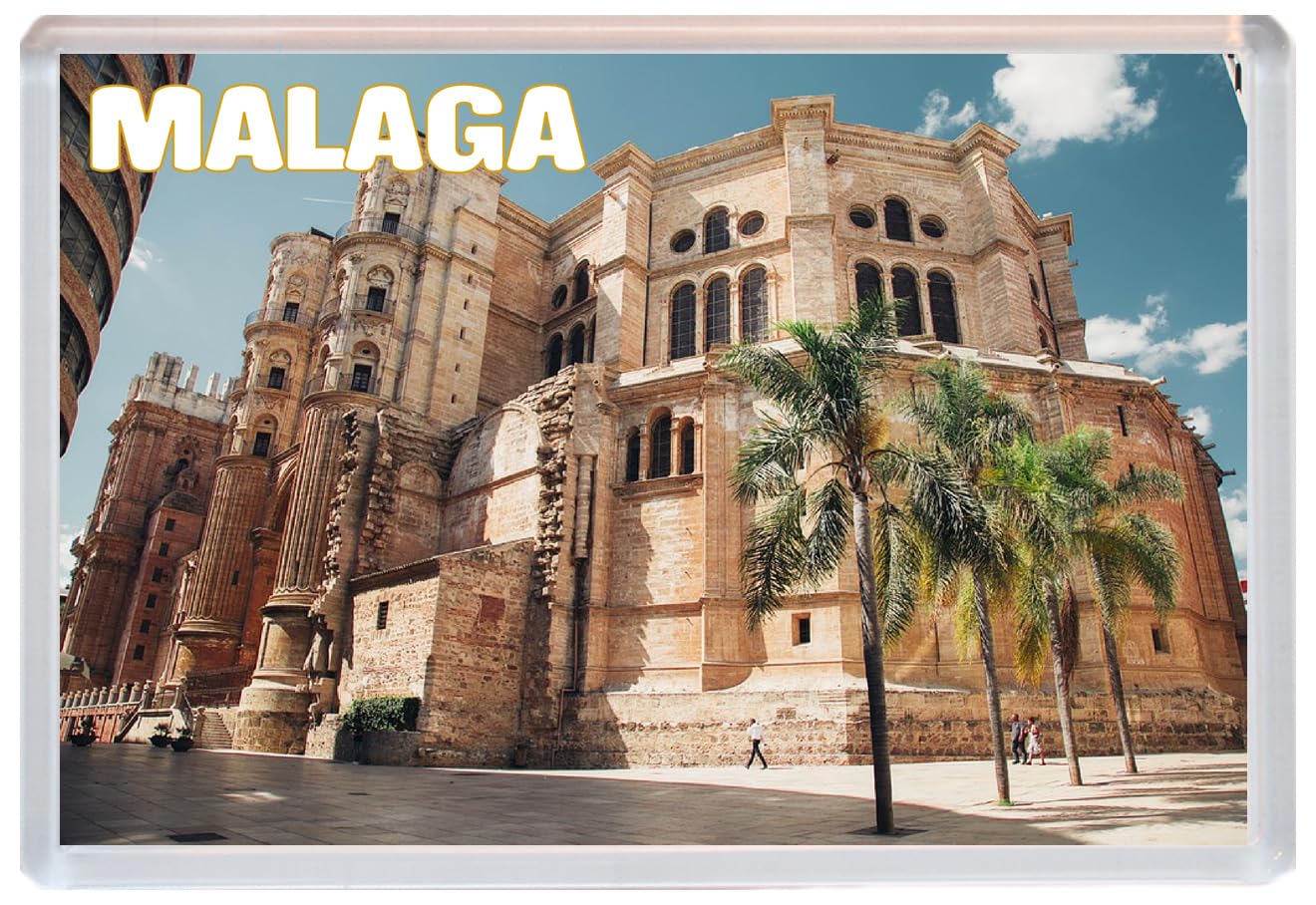 Baked Bean Store Multicolor Malaga - Spain - Jumbo Fridge Magnet 96 X 67Mm Bbsfhm1462