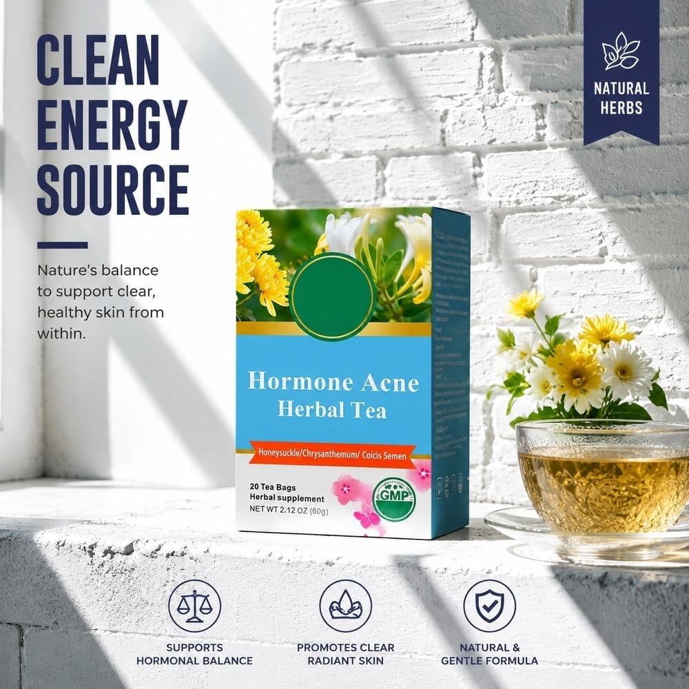 Sachets de tisane, boisson chaude à base de plantes, 20 unités par boîte