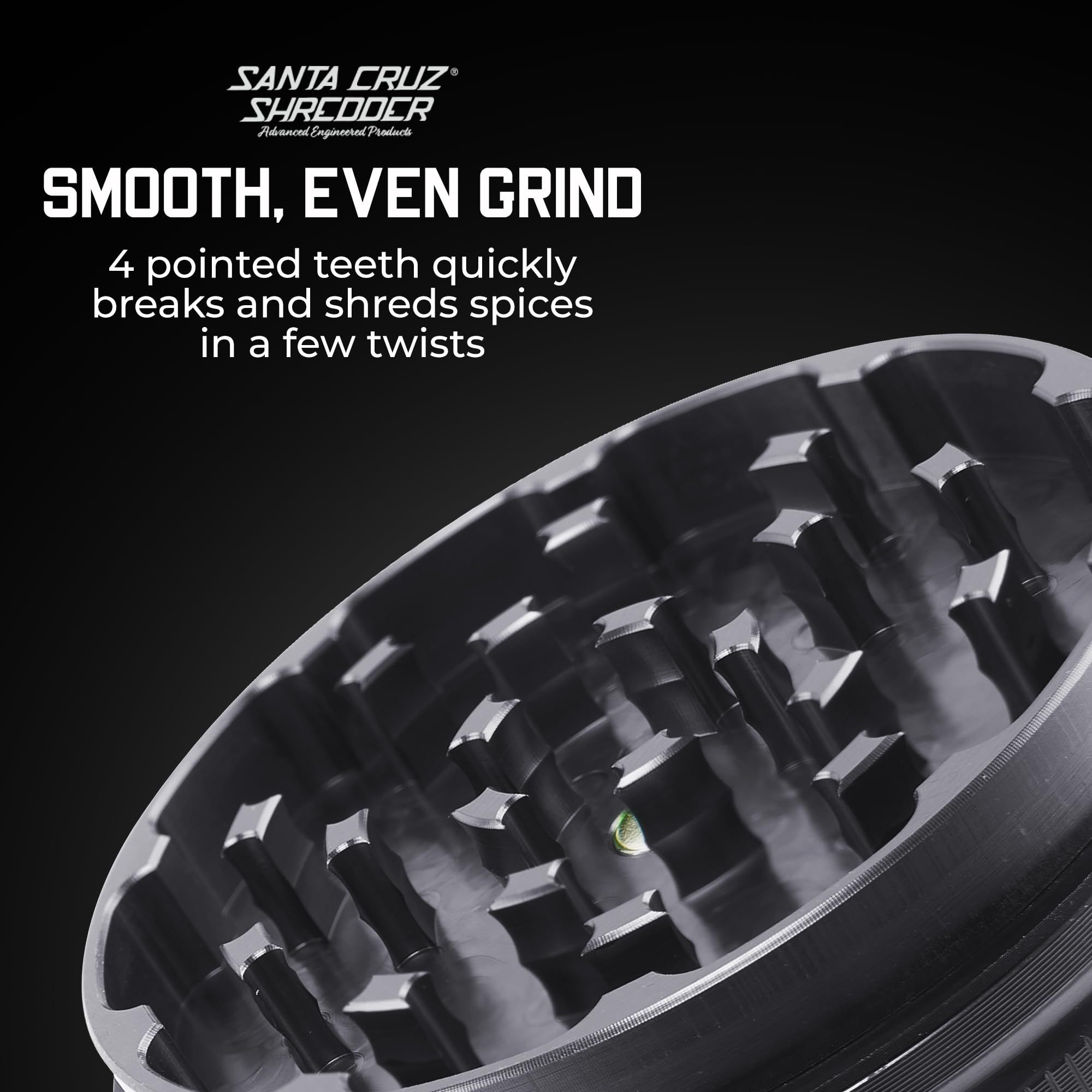 2 Piece Grinder – large Medium Grey Gloss