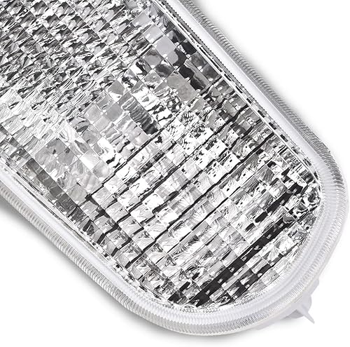 Miniatura 9 de G-PLUS Luces de estacionamiento laterales de esquina compatibles con Pontiac Firebird Trans Am 10301404 10301405 GM2520177 GM2521177 (blanco)