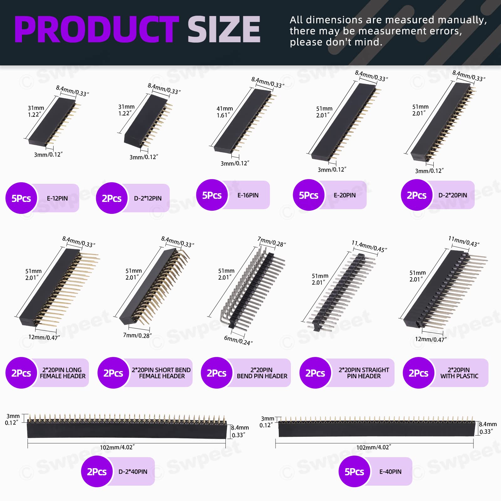 トップス HTH Numbering pack set up Amazon.com: Keszoox VH 3.96mm Male & Female Extension JST