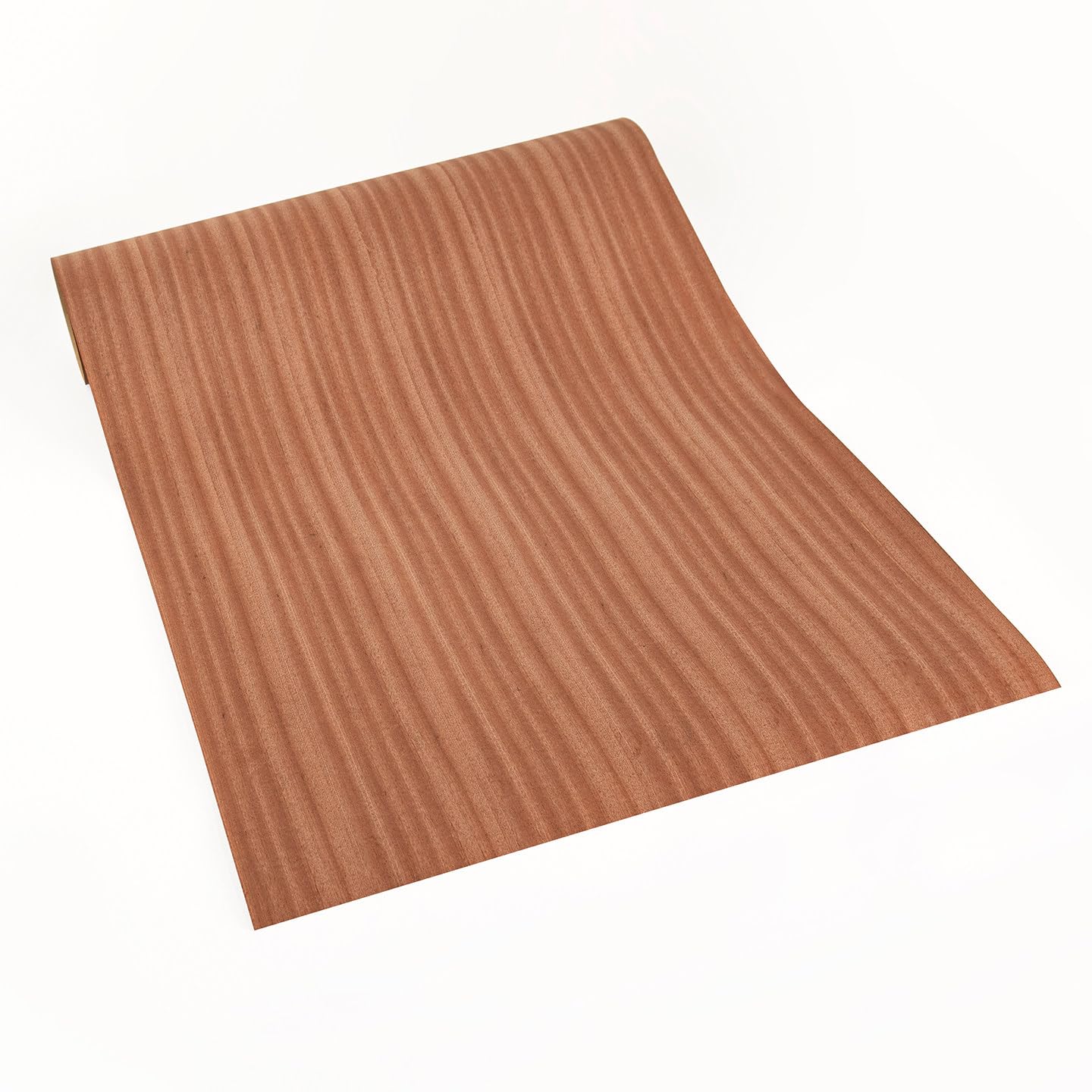Natural Sapele Wood (Straight Grain) Veneer Sheets - Ideal for DIY Speaker Renovation, Furniture Restoration, and Guitar Projects - Unfinished Wooden Sticker - Handmade Style - Extra Wide 22 x 98 Inch
