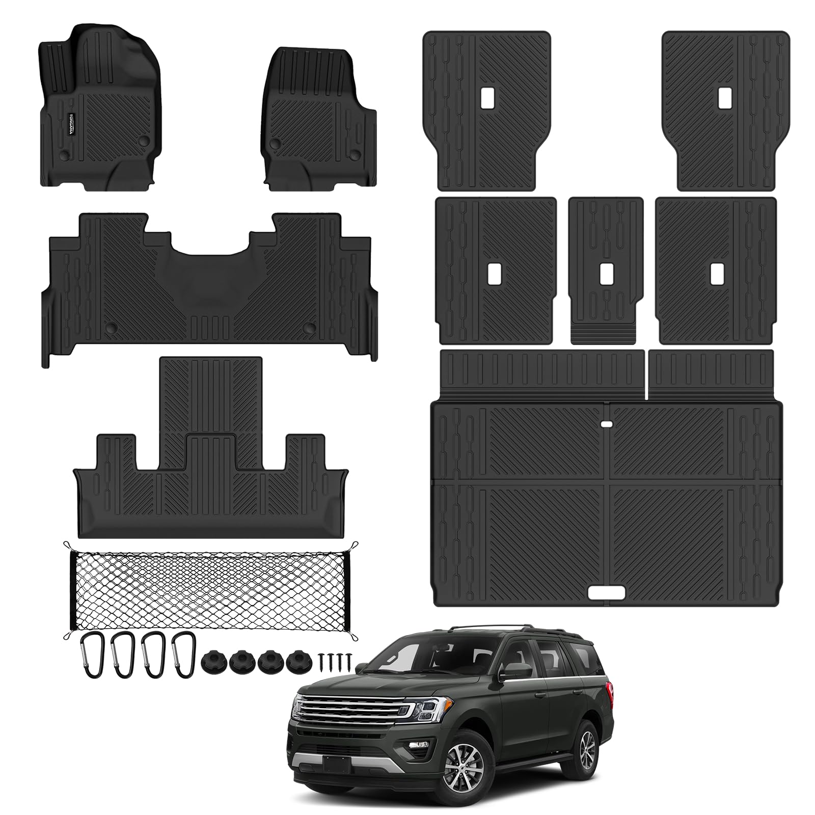 Tongama Floor Mats for Ford Expedition Max