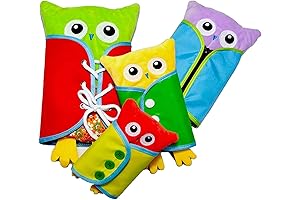 Learn to Dress Owl Doll Toys Kids Early Learning Basic Life Skills...