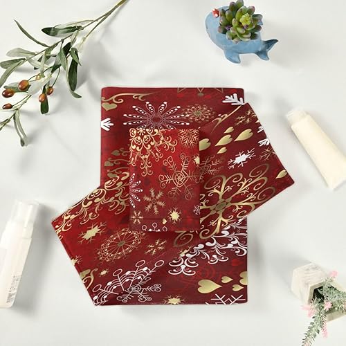 Vista 22 de Juego de toallas de baño de árbol de Navidad, ultra suaves, de secado rápido, absorbentes, juego de toallas de baño para ducha, toallas de mano