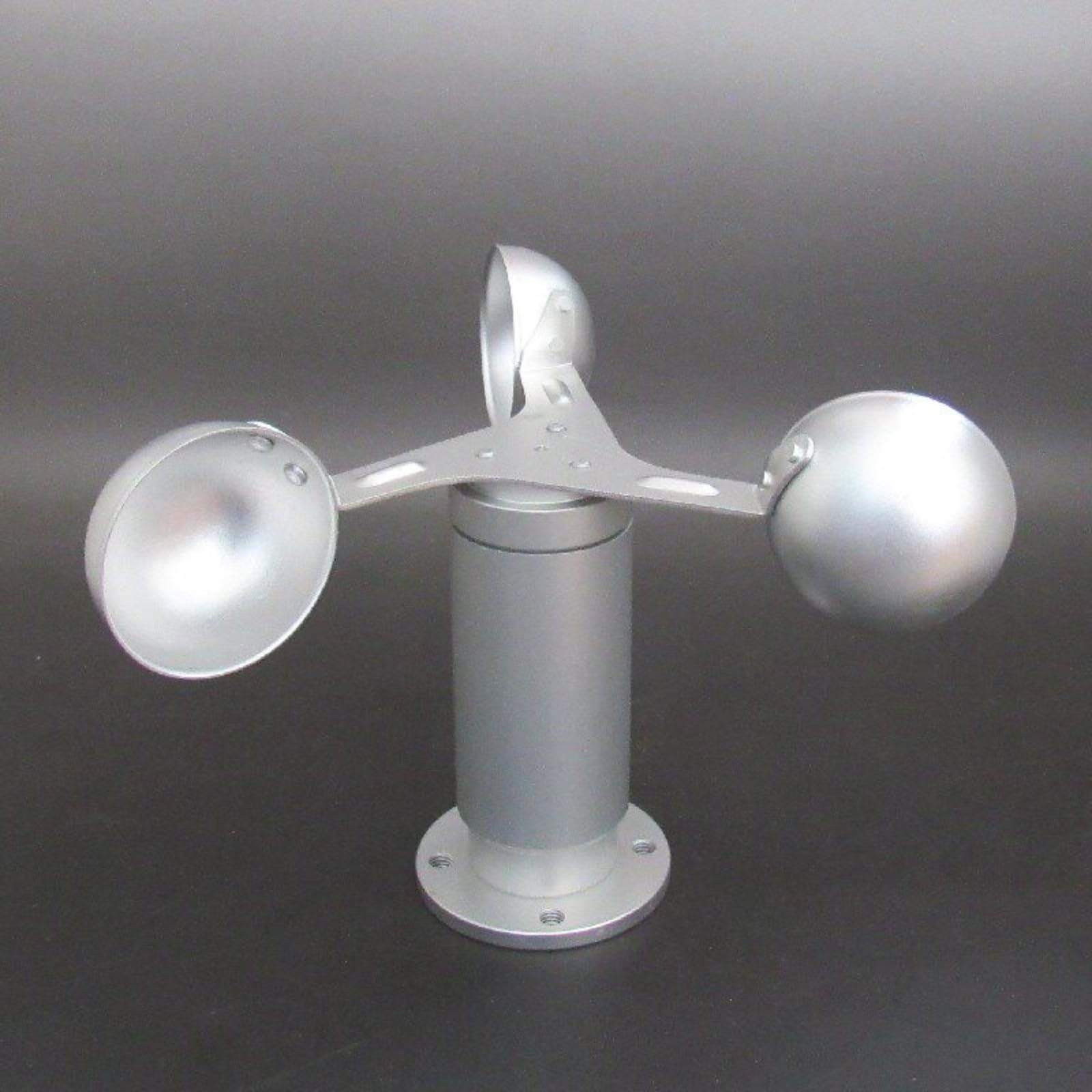 Accesorio de sensor velocidad del viento para anemómetro tres tazas aleación aluminio Y(4-20mA sensor-black)