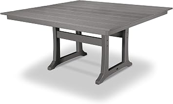 POLYWOOD Dining Table, Slate Grey
