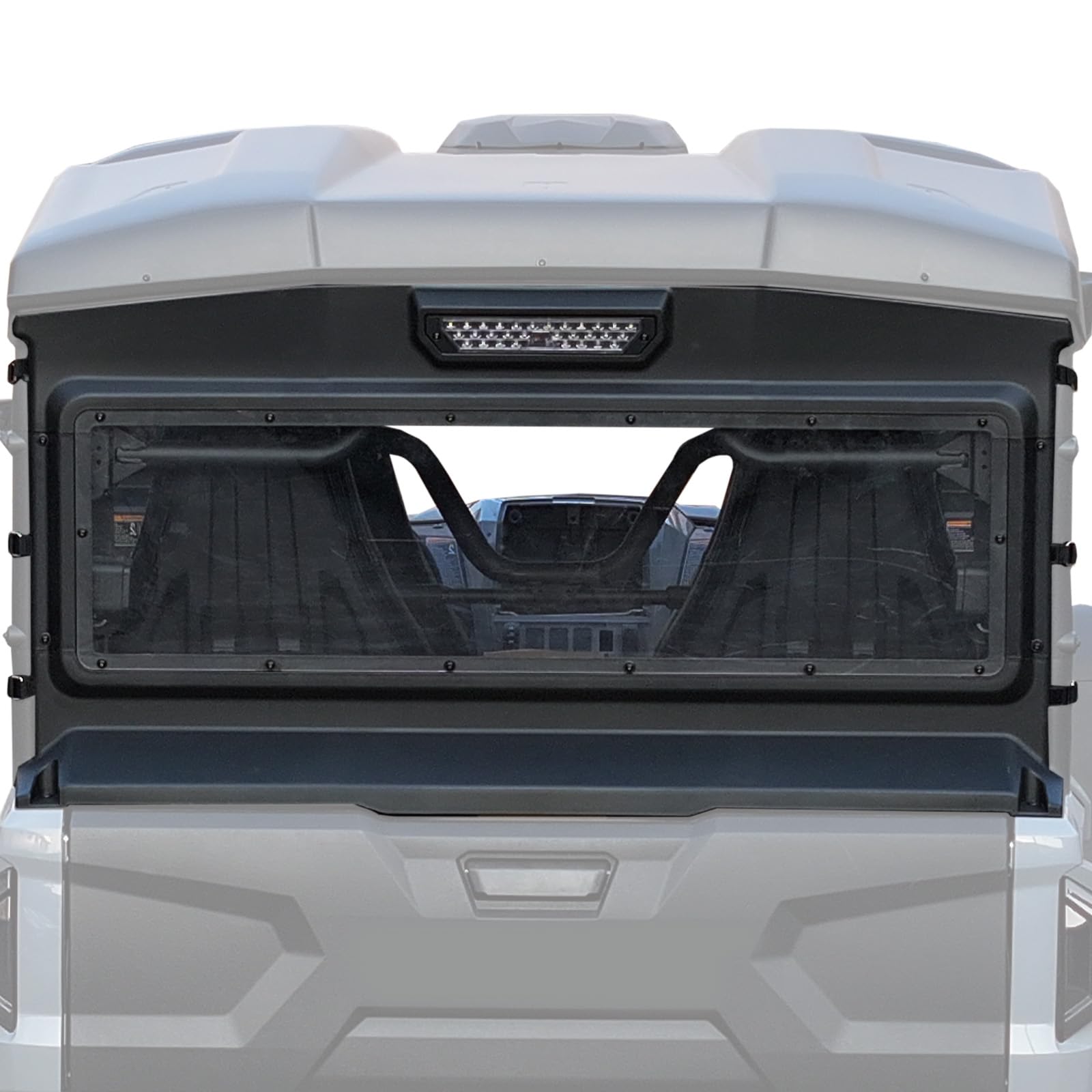 Heavy Duty Clear Polycarbonate Rear Windshield For Yamaha Wolverine RMAX2 1000 2021-2024 - View #4
