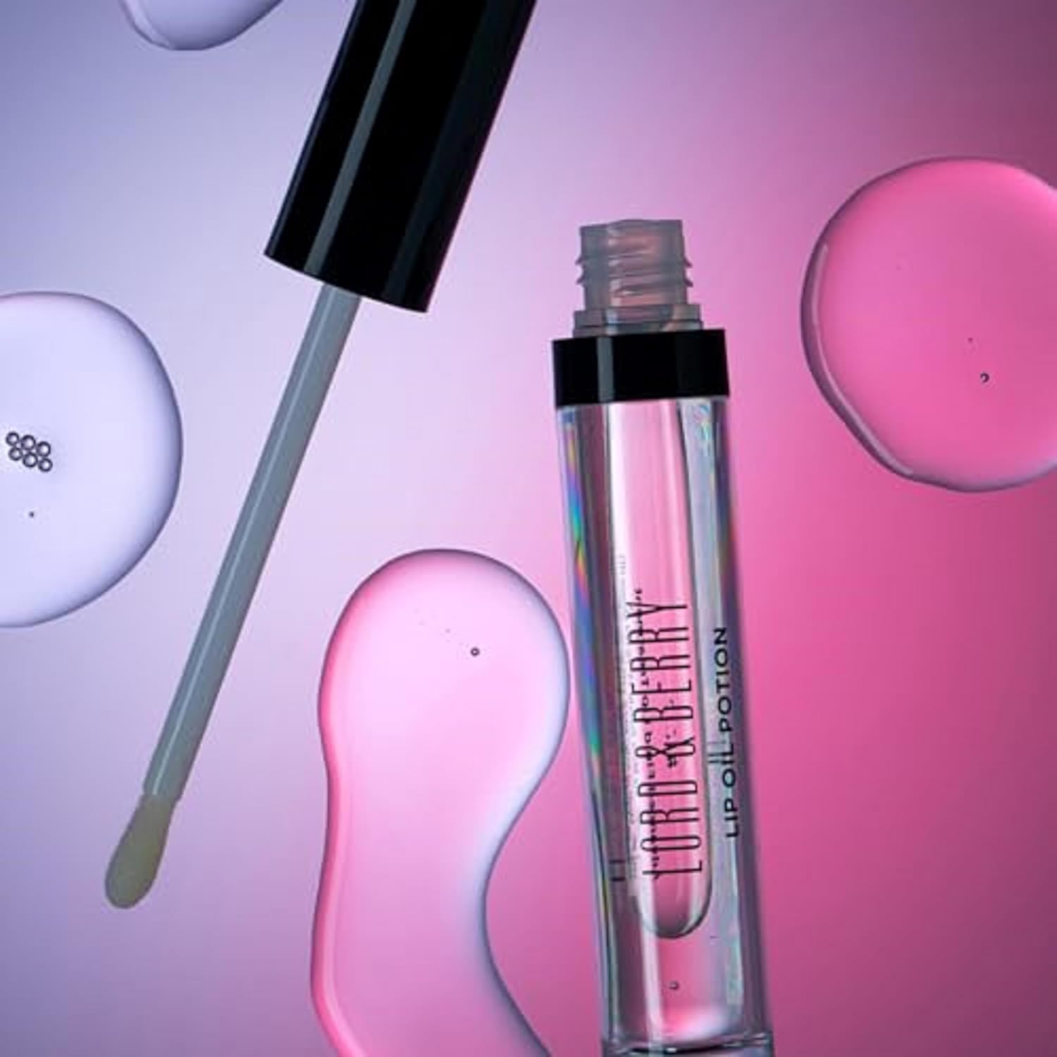 Lord and Berry Lip Oil Potion Advanced Fluid Lip Treatment - Clear Lip Oil - Relieves Dryness, Enhances Lip Texture - 1612 Transparent - 0.24 oz