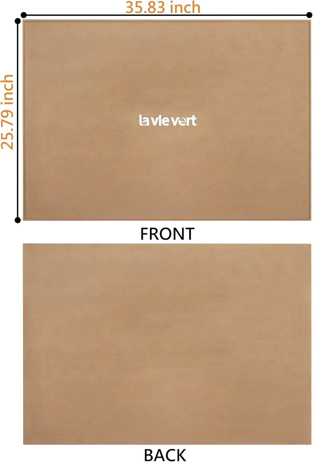 Lavievert Wooden Jigsaw Puzzle Board, Lightweight & Portable Puzzle Plateau Storage Saver with Non-Slip Surface for Games Up to 1500 Pieces - Khaki