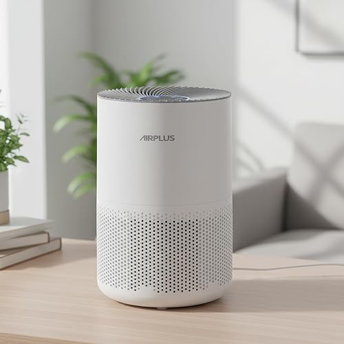 Vista 7 de AIRPLUS Purificador de aire para dormitorio del hogar, cubre hasta 1073 pies cuadrados por motor de alto par de 25 W, filtro lavable 3 en 1 con modo