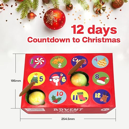 Miniatura 2 de Calendario de Adviento de Navidad 2023 Bombas de baño para niños con sorpresa en el interior, bombas de baño para niños con sorpresa en el interior,