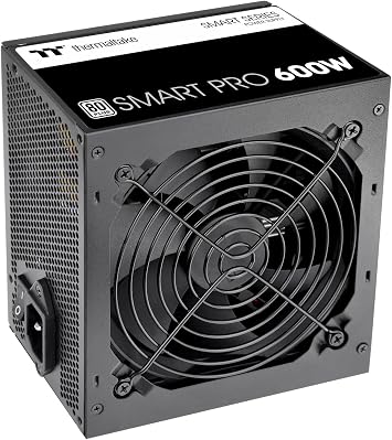 Thermaltake Smart Pro 600W 80PLUS Standard Certified 600W ATX PC Power Supply Unit PS-SPD-0600NNFAWJ-1 PS1461