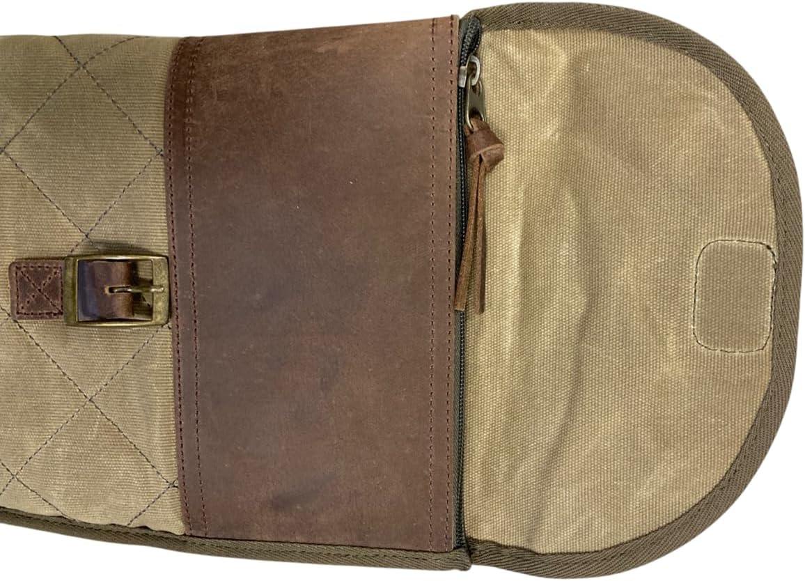 Banded Benelli Lodge 53" Shotgun Waterfowl Gun Case – Olive Waxed Cotton, 600D Lining, Water-Resistant Zippers Compatible with Benelli and other Hunting Shotguns