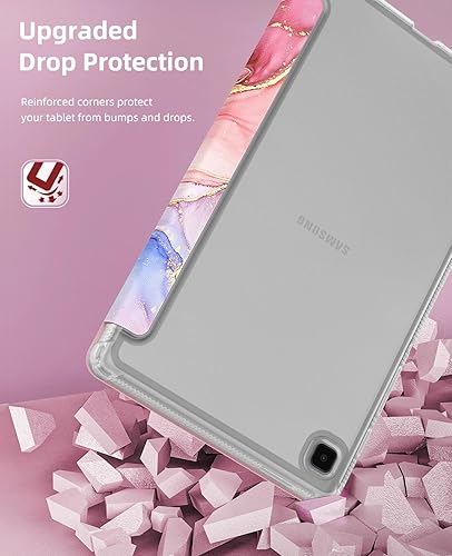 Miniatura 5 de MoKo Funda compatible con Samsung Galaxy Tab A7 Lite de 8.7 pulgadas 2021 (SM-T225T220T227), funda inteligente delgada y ligera con triple soporte
