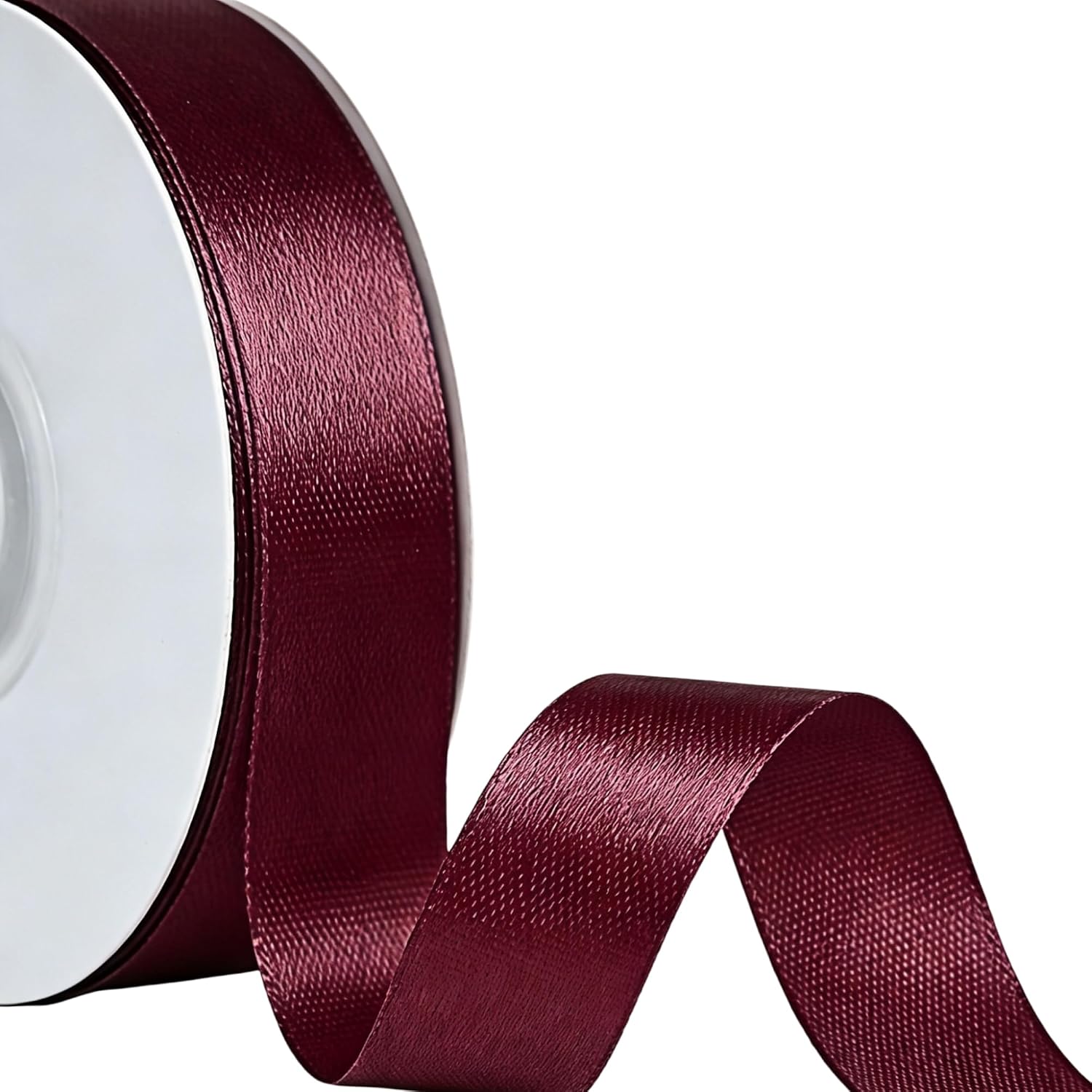 Songye Acetate Ribbon 2" x 10 Yards White Floral Gift Wrap